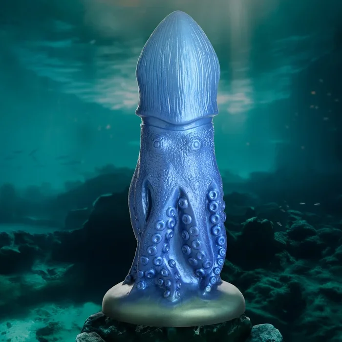 Cocktopus Octopus Silicone Dildo – Girthy Tentacle Dildo with Textured Suckers and Suction Cup Base