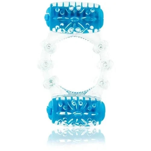 Color Pop Quickie Two-O Blue – Double Pleasure Disposable Penis Ring