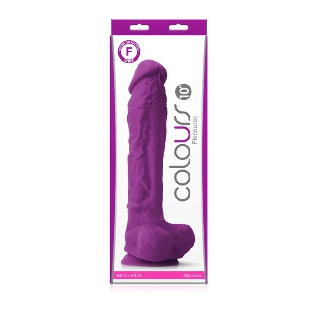 Colours Pleasures 10″ Dildo – Purple