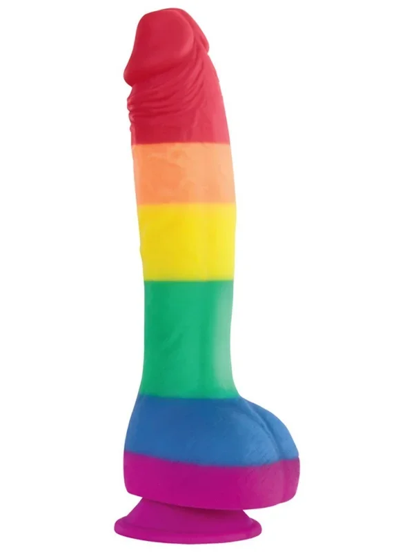 COLOURS Pride Edition 8 in. REALISTIC SILICONE DILDO