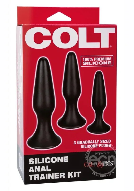 Colt Silicone Anal Trainer Kit (set of 3) – Black