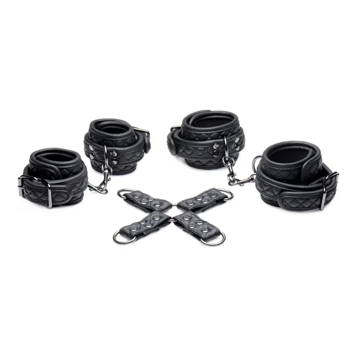 Concede Wrist and Ankle Restraint Set With Bonus Hog-Tie Adapter