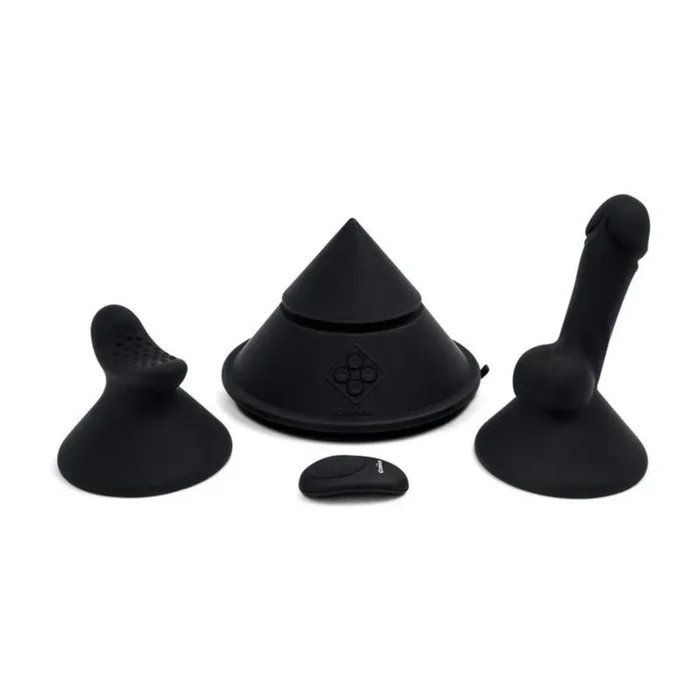 Cowgirl Cone Premium Sex Machine with Remote and App Control – Black