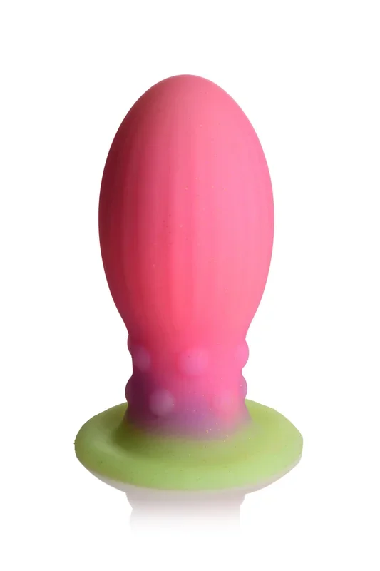 Creature Cocks Glow in the Dark Silicone Egg – Large Multi Color