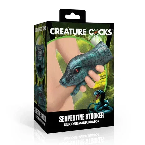 Creature Cocks Green Serpentine Silicone Stroker