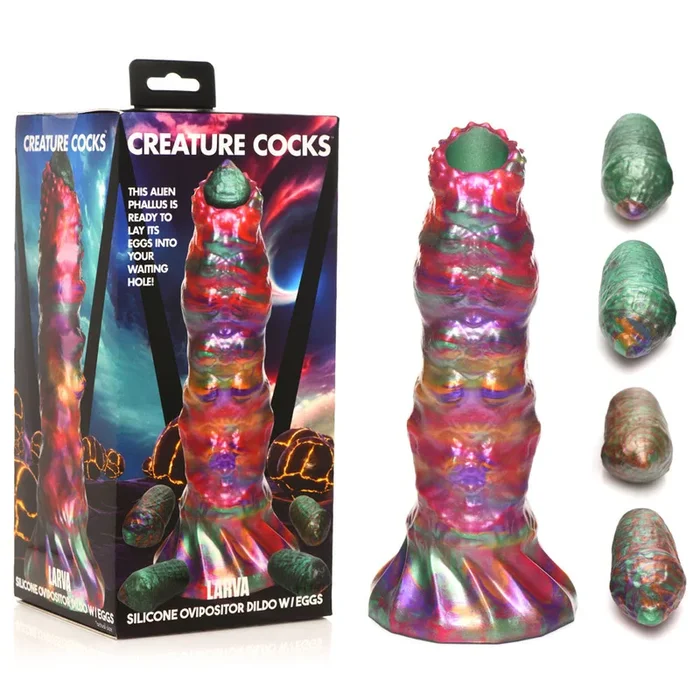 Creature Cocks Larva Silicone Dildo-(ah195)