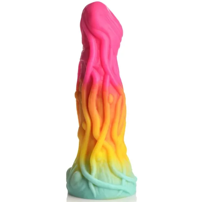 Creature Cocks Shape Shifter Alien Silicone Dildo, 7.2″, Rainbow