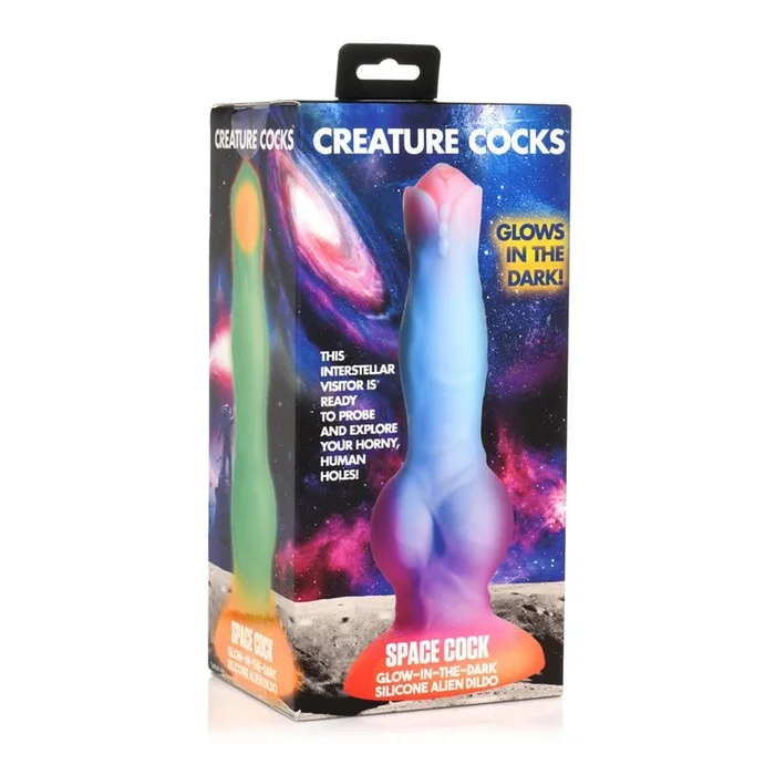 Creature Cocks Space Cock Glow-in-Dark Silicone Alien Dildo