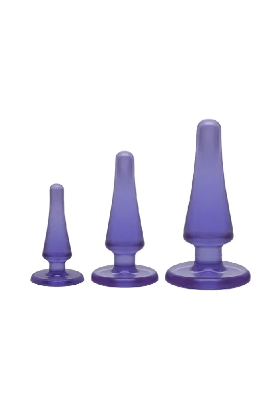 Crystal Jellies by Doc Johnson – Anal Initiation Kit – Purple