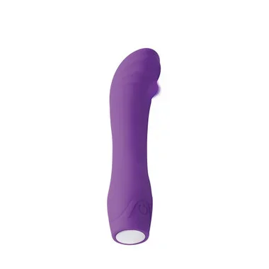 Curve Novelties Platinum Edition Gossip G-Charm 5-function Rechargeable Silicone G-Spot Vibrator with Moving Bead Violet