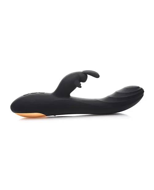 Curve Toys Power Bunnies Cuddles 10x Silicone Rabbit Vibrator – Black