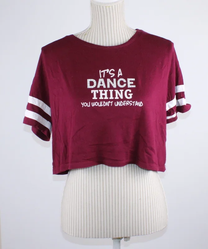 DANCE CROPPED TOP LADIES LARGE PRE-LOVED