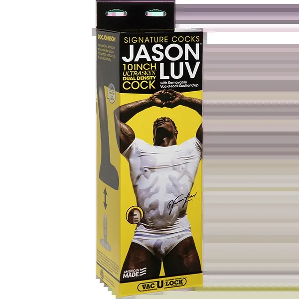 Doc Johnson Jason Luv 10” UltraSkyn Cock with Removable Vac-U-Lock Suction Cup