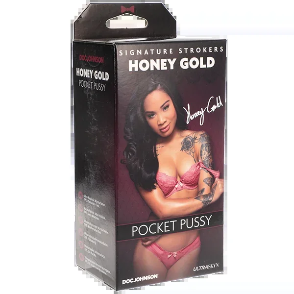 Doc Johnson Signature Strokers Honey Gold Pocket Pussy