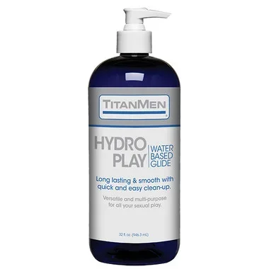 Doc Johnson TitanMen Hydro Play Water-Based Glide Lubricant 32 oz