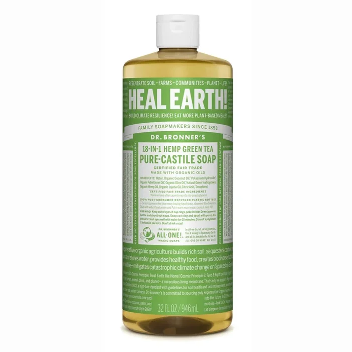 Dr. Bronner Green Tea Pure Castile Soap