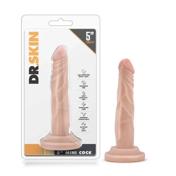 Dr. Skin – Realistic Mini Dildo With Suction Cup 5.75 – Beige