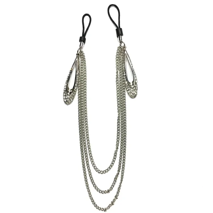 Drapes Nipple Ties Devine Silver