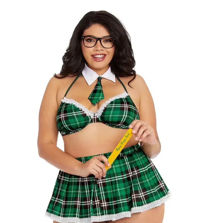 Dreamgirl® Green Plaid Schoolgirl Roleplay X