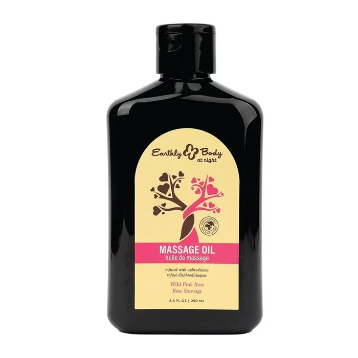 Earthly Body Aphrodisiac Massage Oil Wild Pink Rose