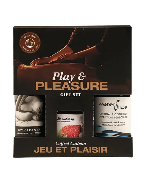 Earthly Body Play & Pleasure Gift Set – Asst. Strawberry