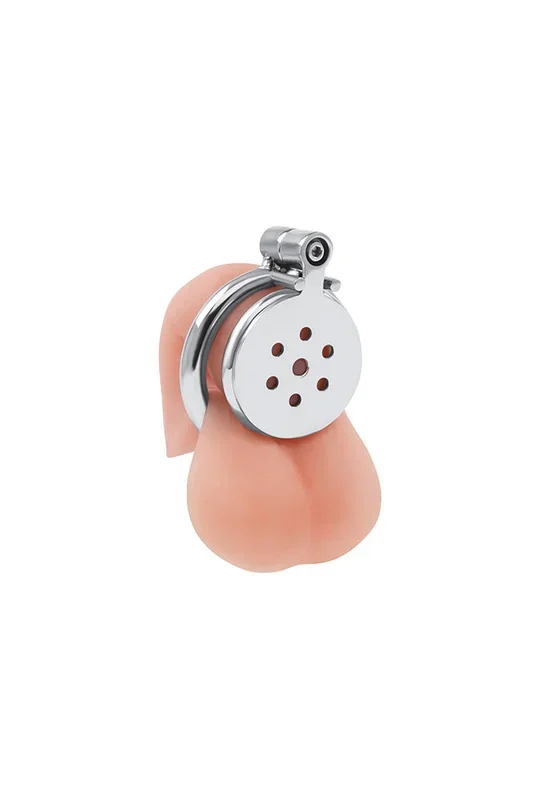 Electric Eel – LockMaster – Stainless Steel Flat Inverted Chastity Cage