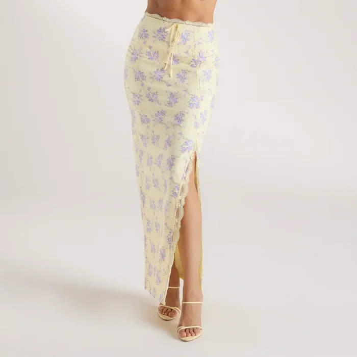 Eledora Maxi Skirt – Yellow