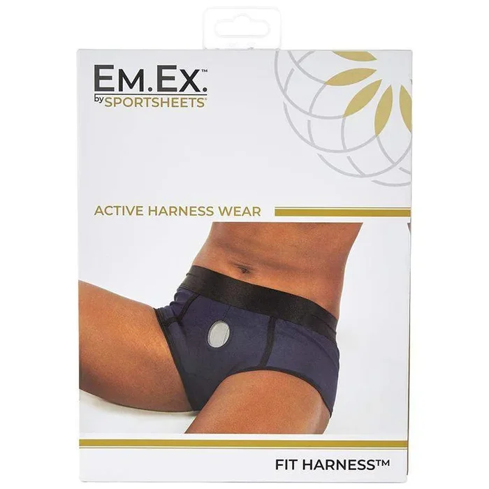 Em.Ex Fit Harness Pants – Navy Blue XS | Sport Sheets