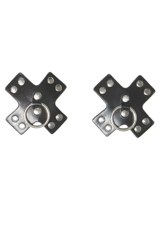 Empanadillas Coquette con remaches en forma de cruz negra