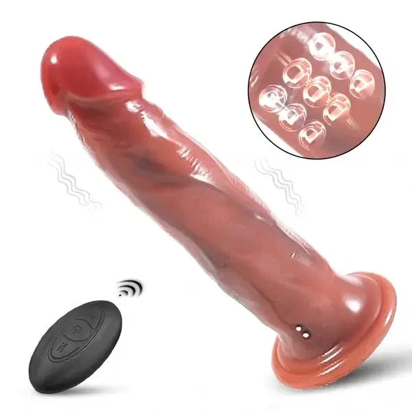 EVO – 5 Beads Rotating Swing 8 Vibrating Dildo 9.17 Inch