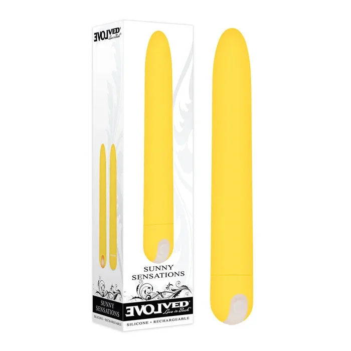 Evolved Sunny Sensations – Yellow 18.6 cm USB Rechargeable Vibrator