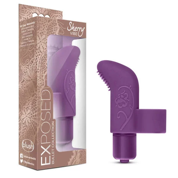 Exposed – Sherry Vibe – Plum Purple Finger Stimulator