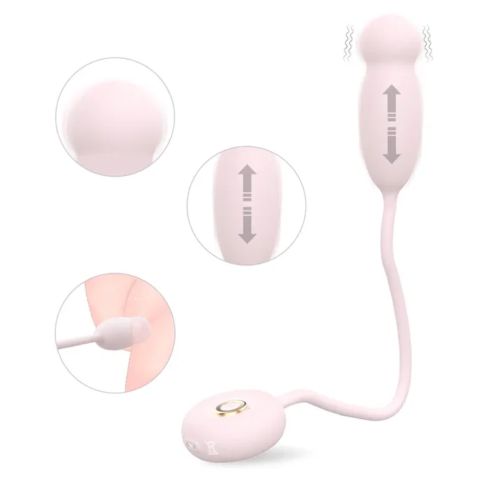 Fantasy Insertion Thrusting G-Spot Vibrator – Telescoping Stimulating Female Vaginal Silicone Toy