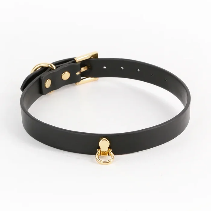 Fetish & Fashion Cara Faux Leather Horseshoe Day Collar