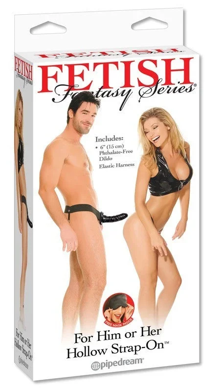 Fetish Fantasy Hollow Strap On for Him or Her Black