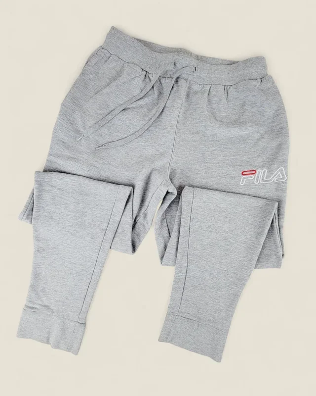 FILA GREY TRACK PANTS MENS MEDIUM PRE-LOVED