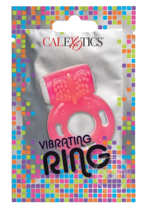 Foil Pack Vibrating Cock Ring – Pink