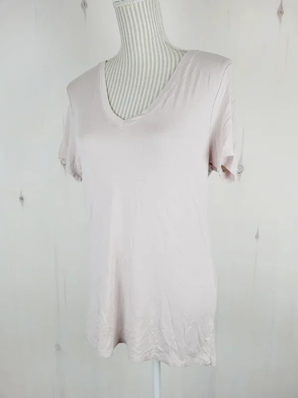 FOREVER 21 PALE TAN STRETCH TOP LADIES MEDIUM PRE-LOVED