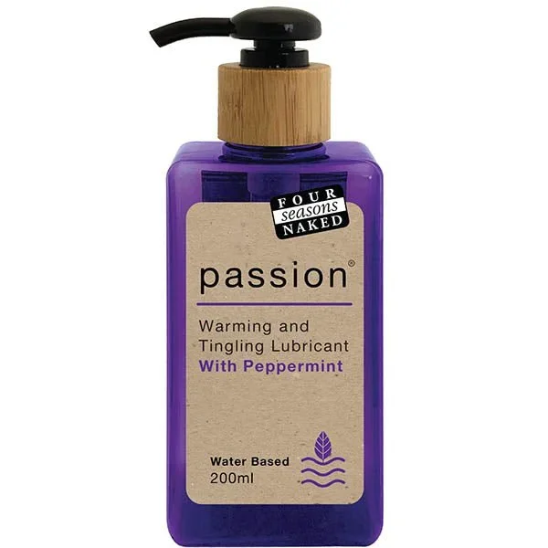 Four Seasons Passion – Warming & Tingling Water Based Lubricant with Peppermint Oil – 200 ml
