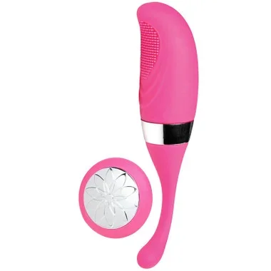 Frisky Pink Tantalizing 20-Mode Remote Control Vibrating Silicone Stimulator