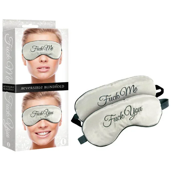 Fuck Me/Fuck You Reversible Blindfold – Padded Reversible Blindfold