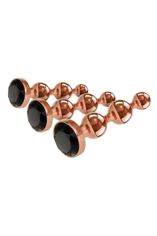 Gender X – Gold Digger Butt Plug Set – Rose Gold