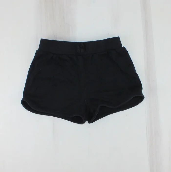 GEORGE BLACK COTTON SHORTS 4Y PRE-LOVED