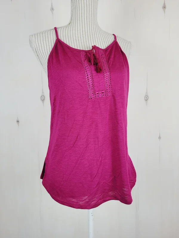 GEORGE MAROON SOFT TANK LADIES MEDIUM PRE-LOVED
