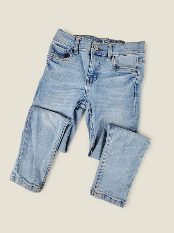 GEORGE STRETCH SLIM FIT JEANS GIRLS 7Y PRE-LOVED