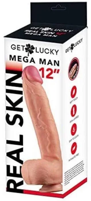 Get Luck 12″ Dildo -Flesh