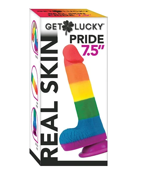 Get Lucky 7.5″ Real Skin Series Pride- Rainbow