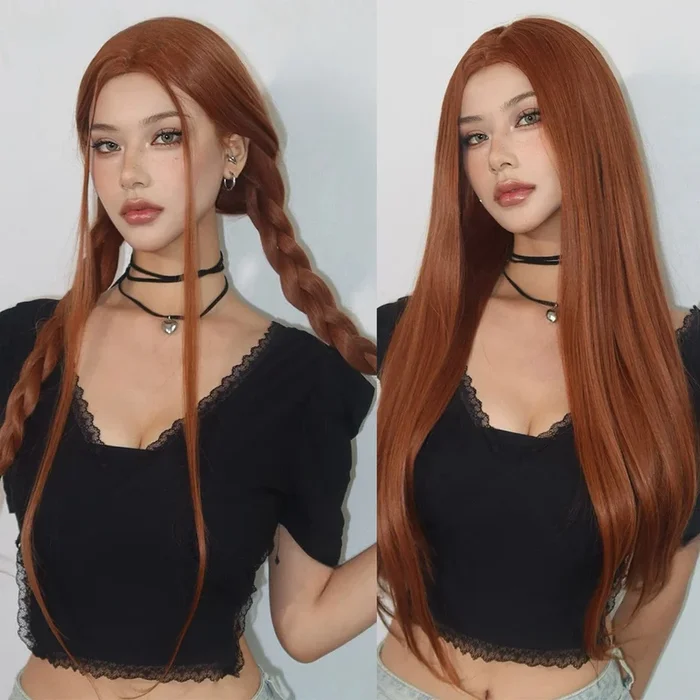 Ginger Sleek Synthetic Wig
