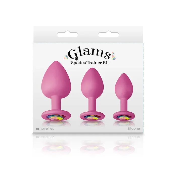 Glams Spades Silicone Anal Trainer Plug Kit