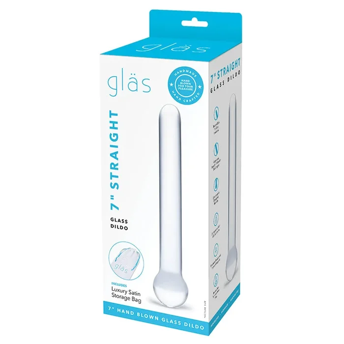 Glas 7″ Straight Glass Dildo